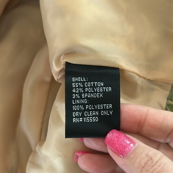 Vintage Larry Levine Signature broquet jacquard Skirt Set suit cotton poly 18 - Picture 7 of 13